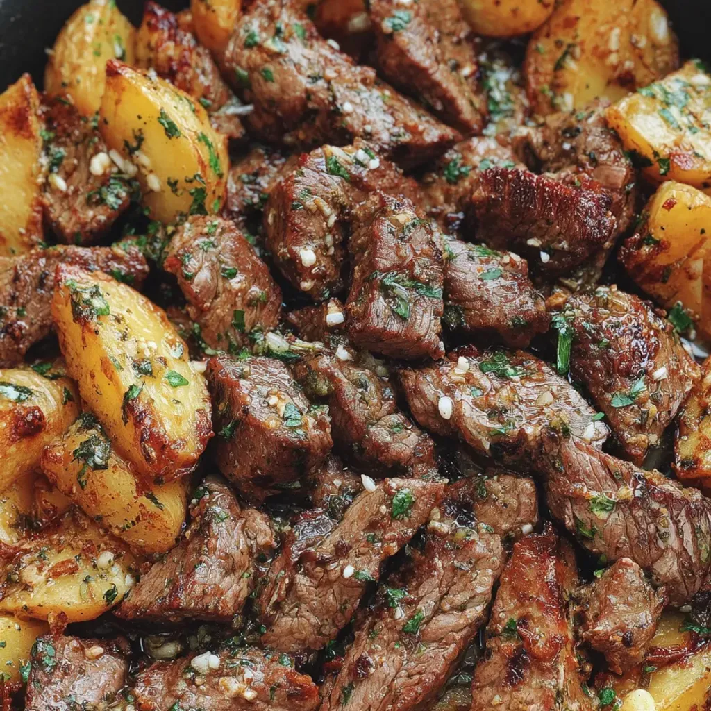 Savory Garlic Butter Steak and Potatoes Recipe