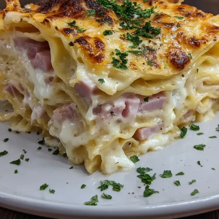 Savory Ham and Cheese Lasagna Recipe