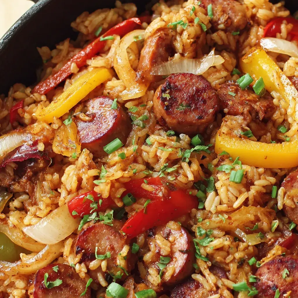 Savory Sausage Rice Skillet Recipe