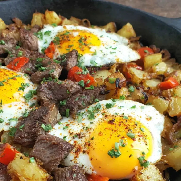 Savory Steak and Potato Breakfast Hash Recipe