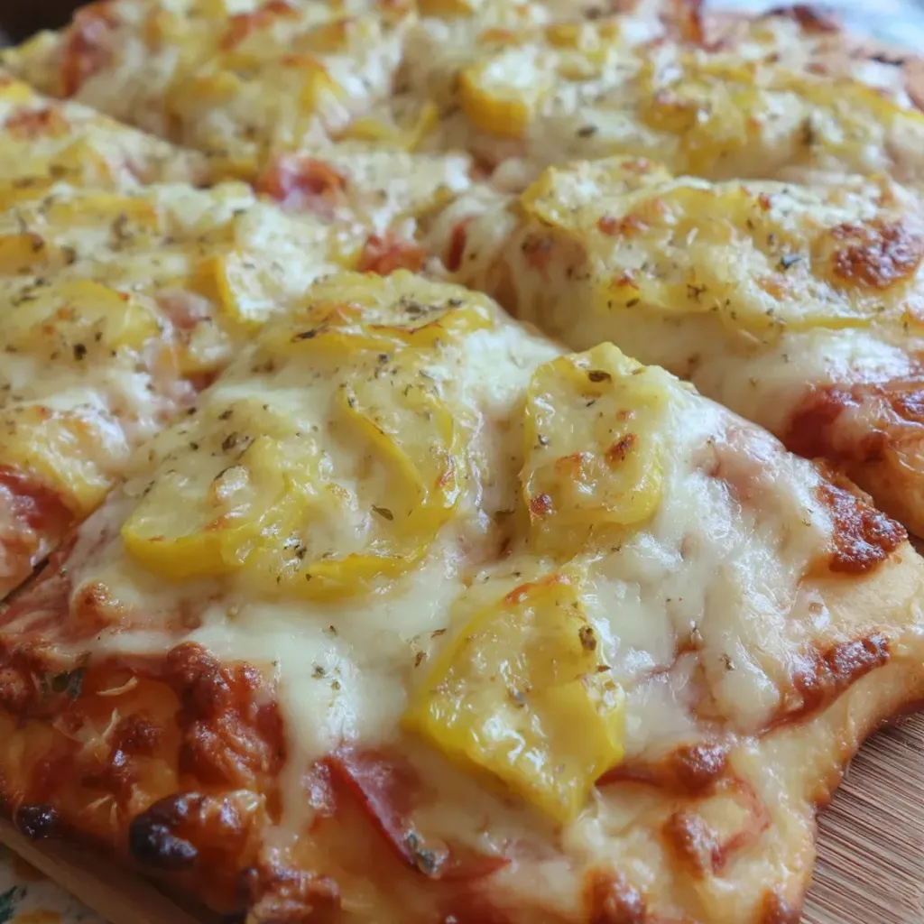Savory White Pizza with Banana Peppers