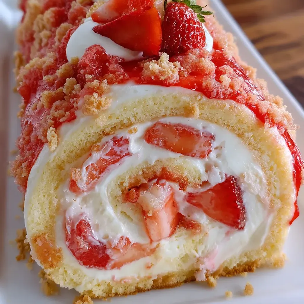 Strawberry Shortcake Cheesecake Roll: Delicious Homemade Recipe