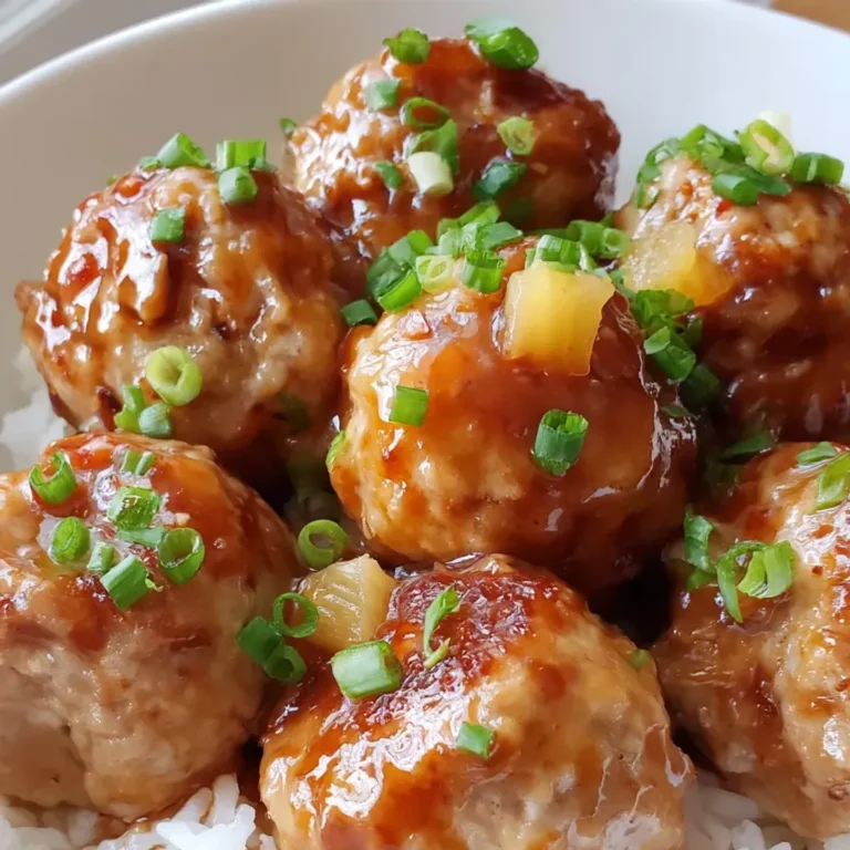 Succulent Pineapple Teriyaki Chicken Meatballs