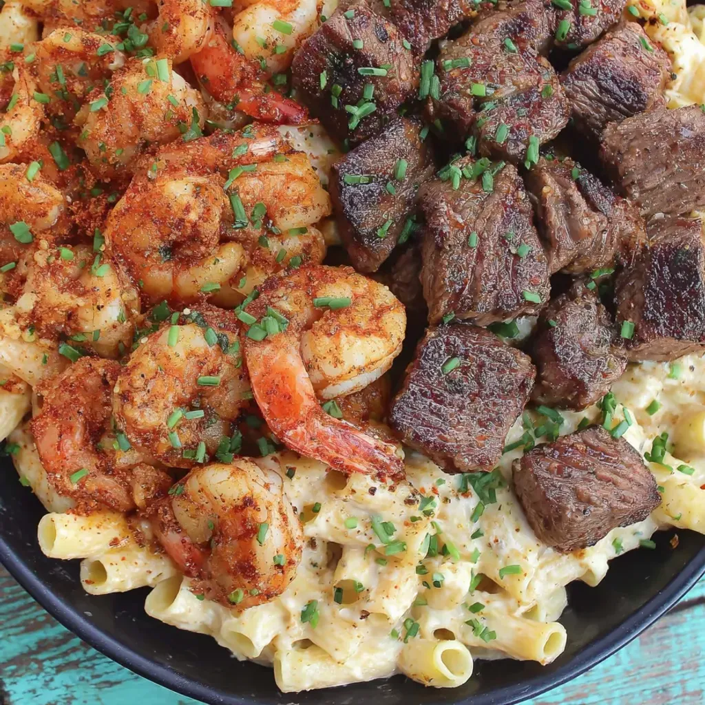 Succulent Steak and Shrimp Alfredo Recipe