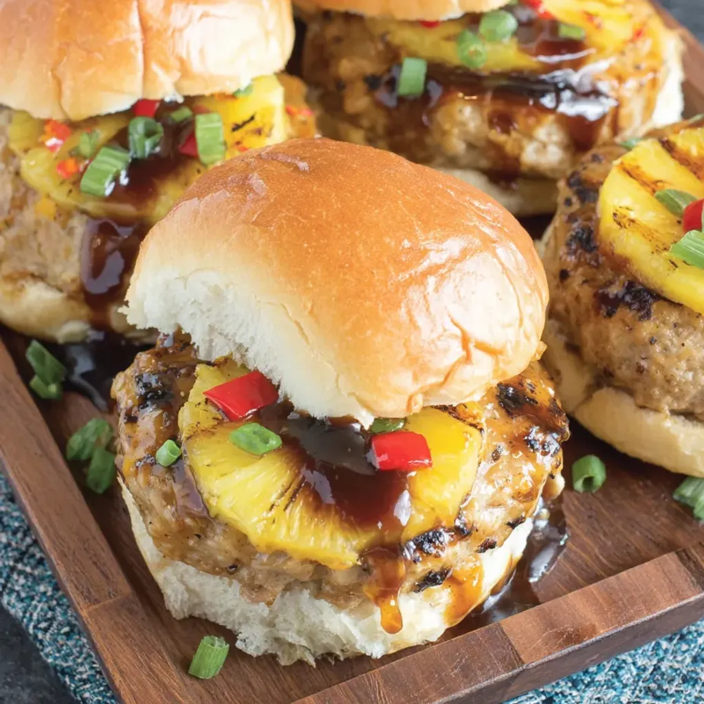 Tropical Hawaiian Turkey Sliders Recipe