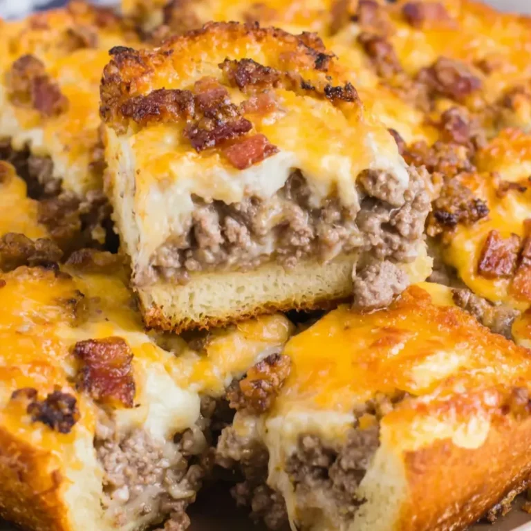 Ultimate Bacon Cheeseburger Grilled Cheese Casserole