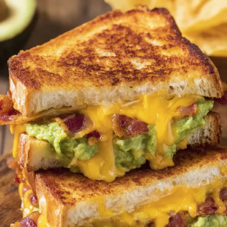 Ultimate Bacon Guacamole Grilled Cheese Recipe
