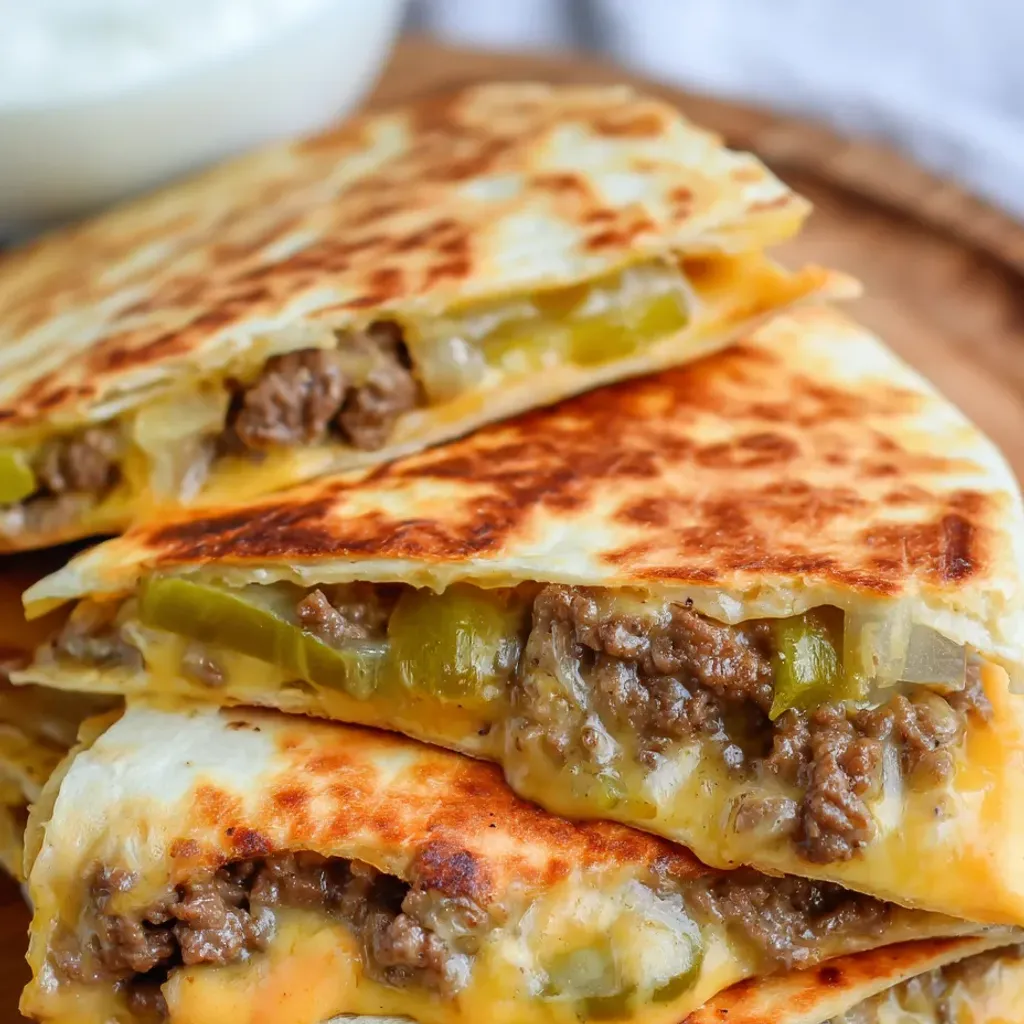 Ultimate Cheesy Cheeseburger Quesadilla Recipe