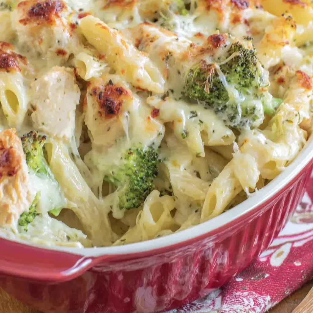 Ultimate Cheesy Chicken Broccoli Pasta Bake