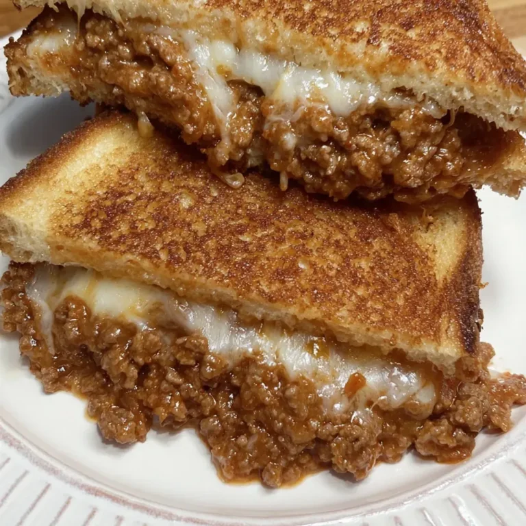 Ultimate Sloppy Joe Grilled Cheese Sandwich