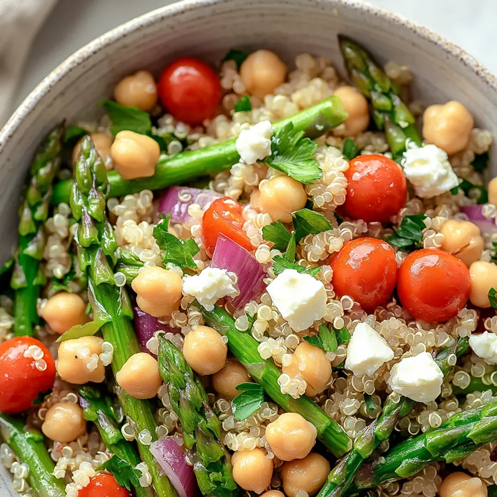 Asparagus Chickpea Quinoa Salad: Healthy and Delicious Recipe