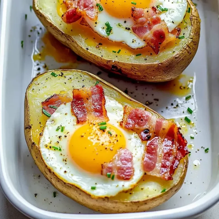 Bacon Egg Potatoes: Crispy Double Baked Recipe