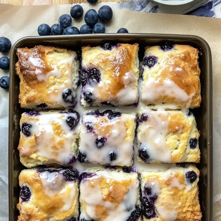 Blueberry Butter Swim Biscuits: Irresistible Glazed Recipe