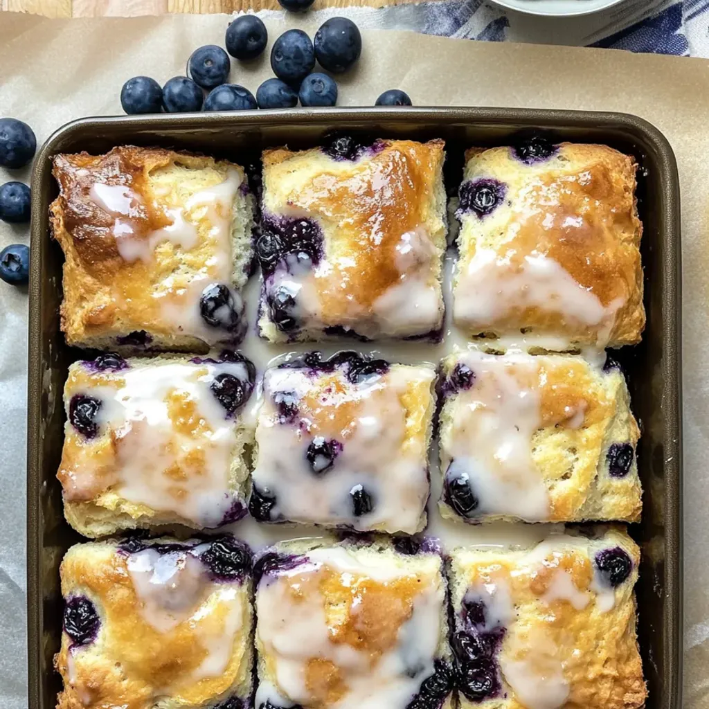 Blueberry Butter Swim Biscuits: Irresistible Glazed Recipe