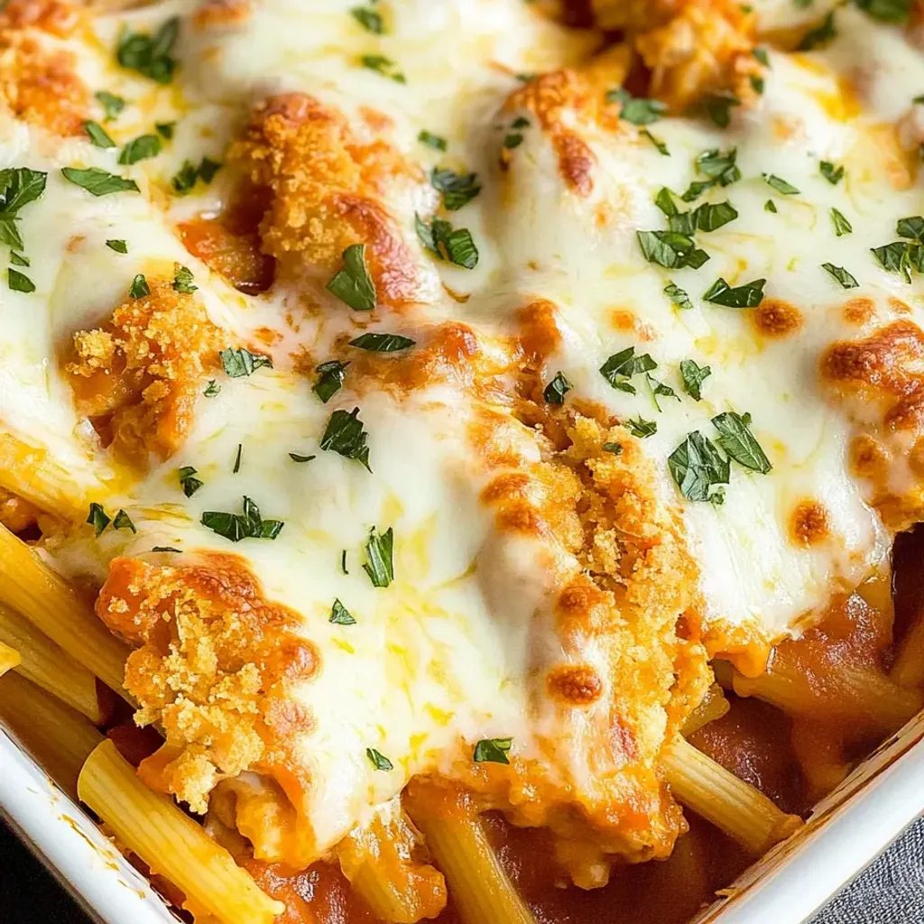 Cheesy Baked Chicken Parmesan Casserole Recipe