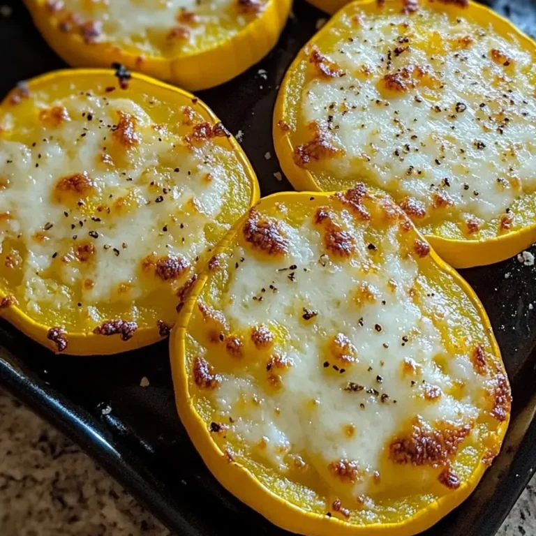 Cheesy Baked Squash Rounds: Easy and Delicious Recipe