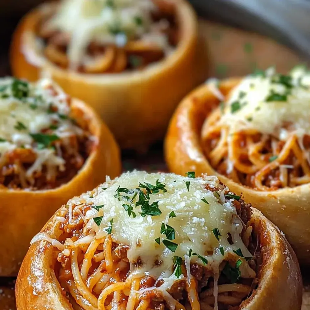 Cheesy Garlic Bread Bowl Spaghetti Recipe