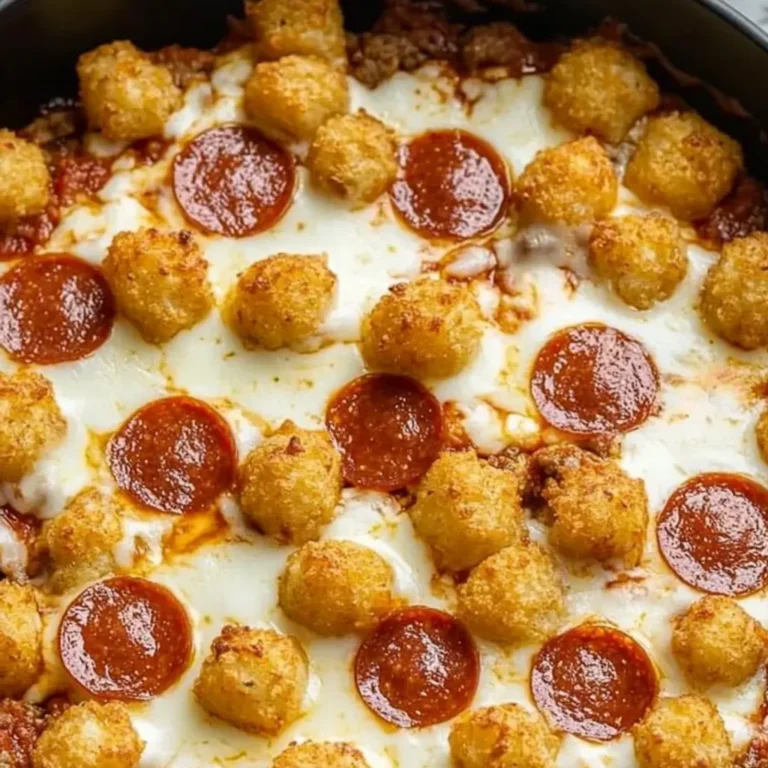 Cheesy Pizza Tater Tot Casserole Recipe