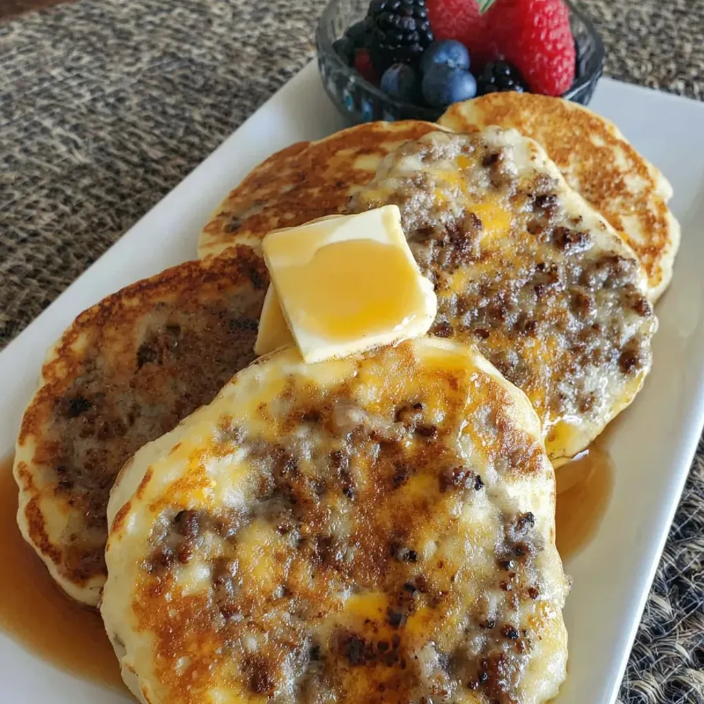 Cheesy Sausage Sheet Pan Pancakes: Easy Breakfast Recipe