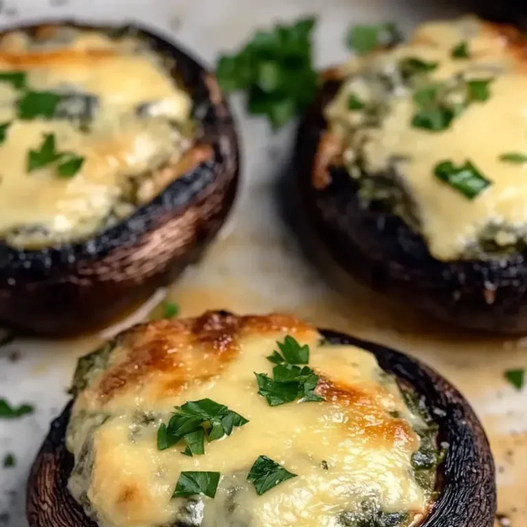 Cheesy Spinach Stuffed Portobello: Easy and Delicious Recipe