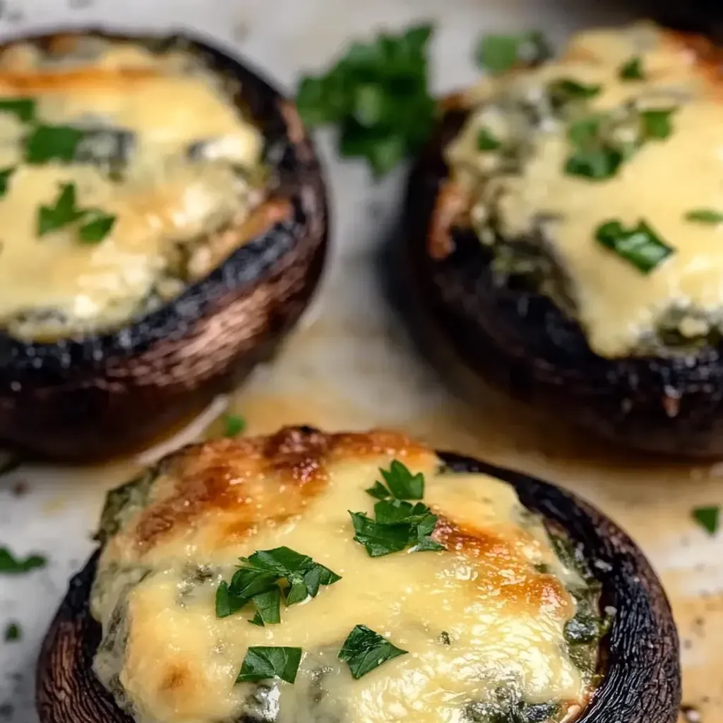 Cheesy Spinach Stuffed Portobello: Easy and Delicious Recipe
