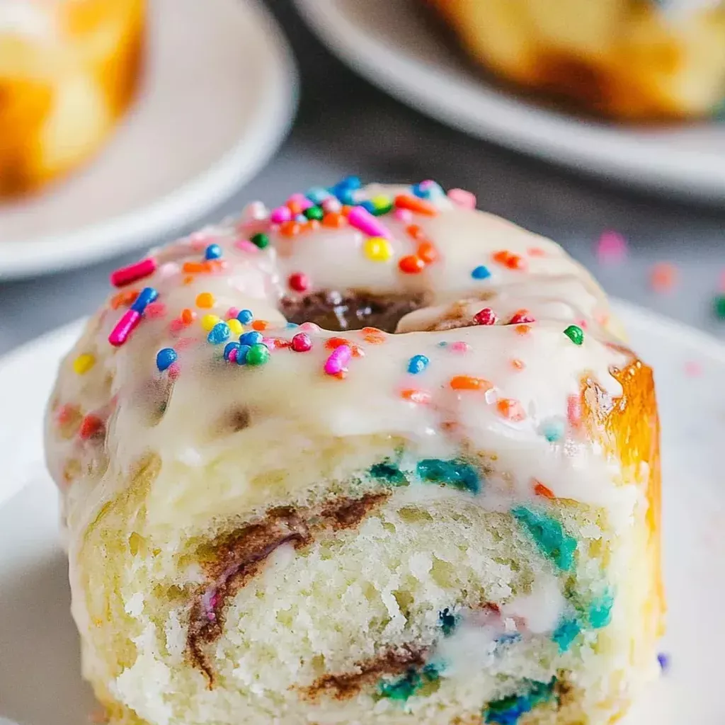 Colorful Funfetti Cinnamon Rolls Recipe