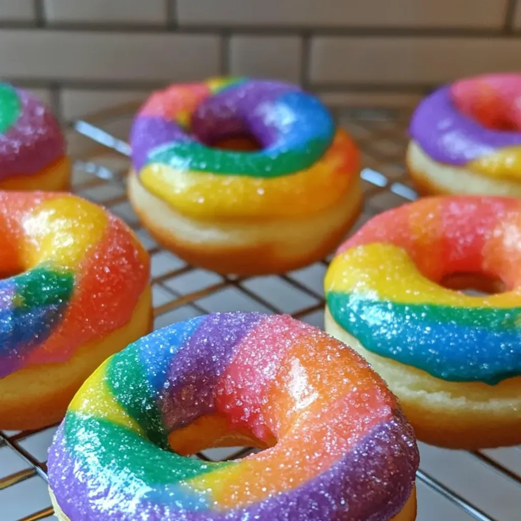 Colorful Vanilla Bean Donuts: Mini Recipe