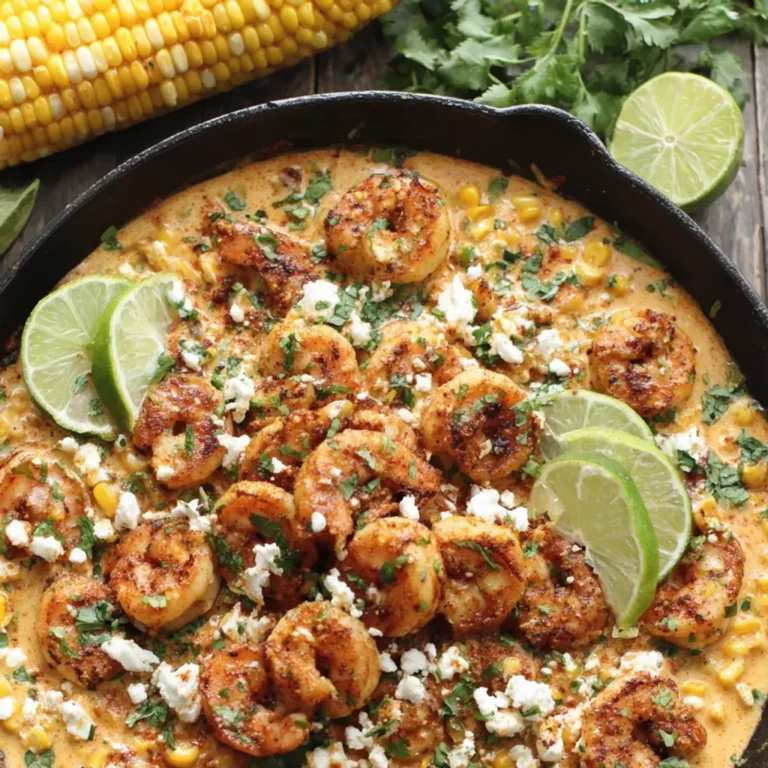 Creamed Corn and Shrimp Skillet Recipe