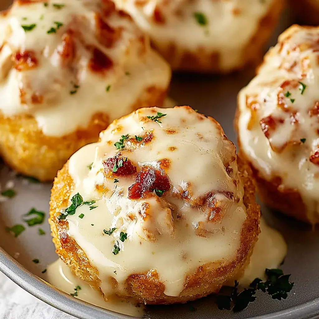 Creamy Chicken Alfredo Puffs - Little Caesars Crazy Recipe