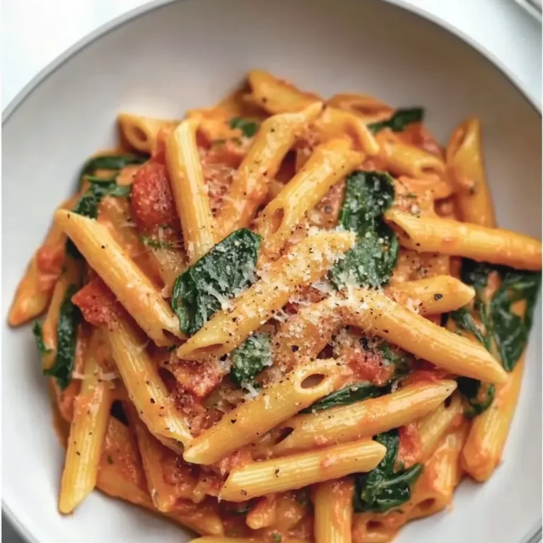 Creamy Tomato Spinach Pasta: Quick and Delicious Recipe