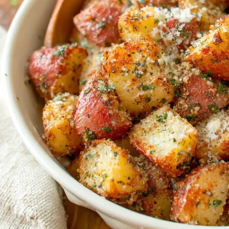 Crispy Garlic Parmesan Roasted Potatoes