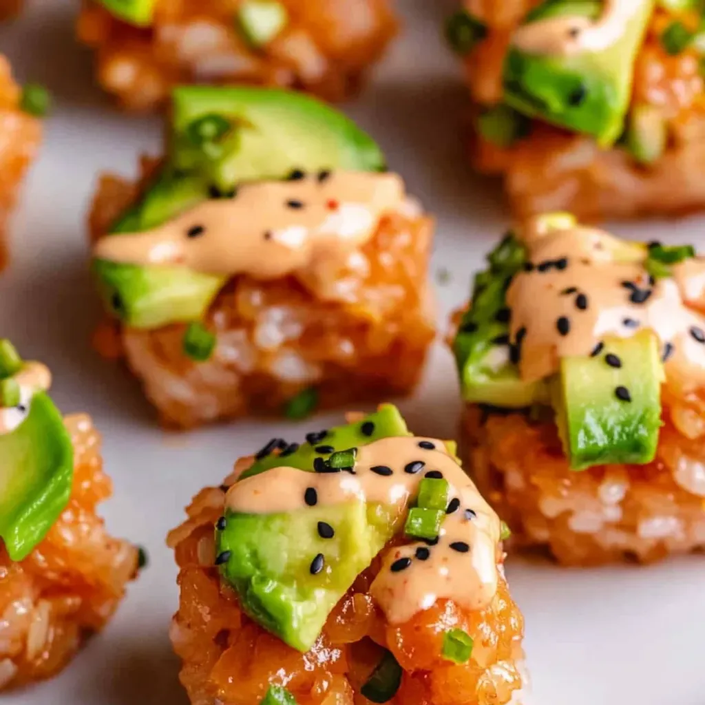 Crispy Salmon Rice Cakes