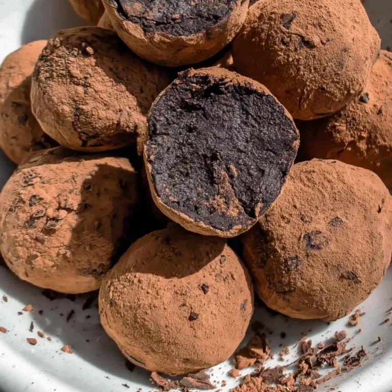 Decadent 2-Ingredient Dark Chocolate Truffles