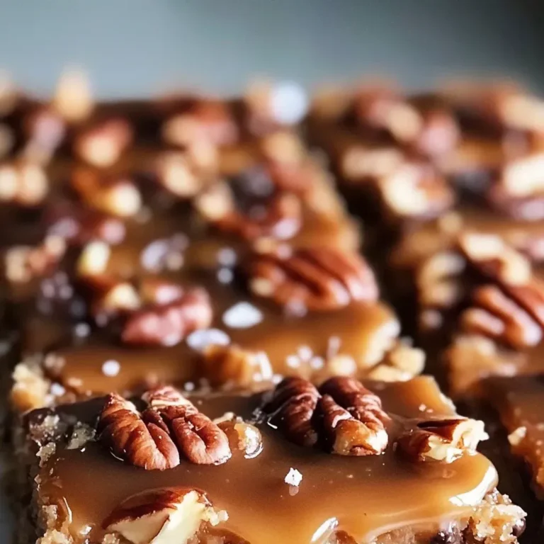 Decadent 5-Ingredient Turtle Bars