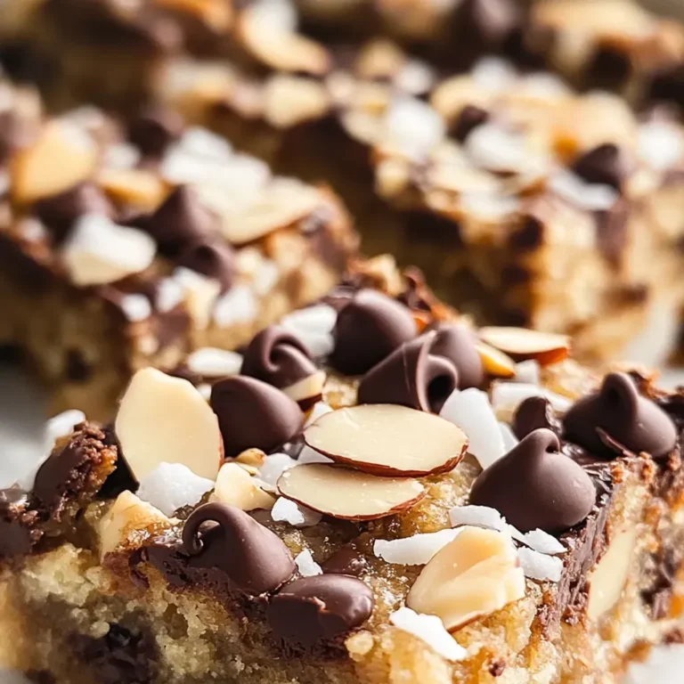 Decadent Almond Joy Cookie Bars Recipe