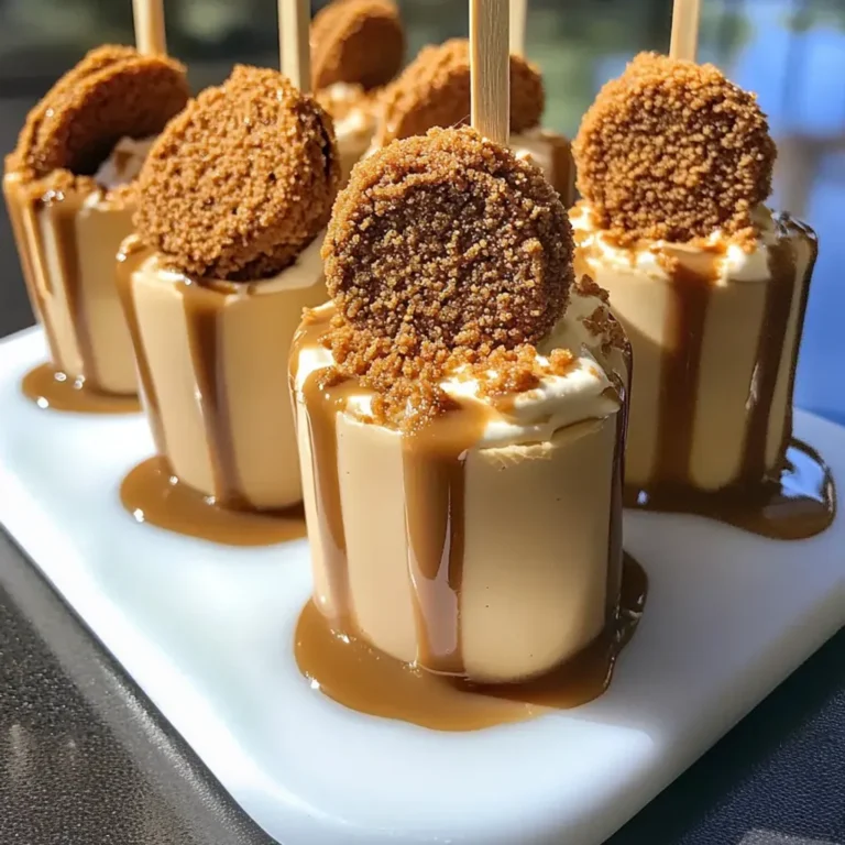 Decadent Biscoff Cookie Butter Cheesecake Pops - Recipe