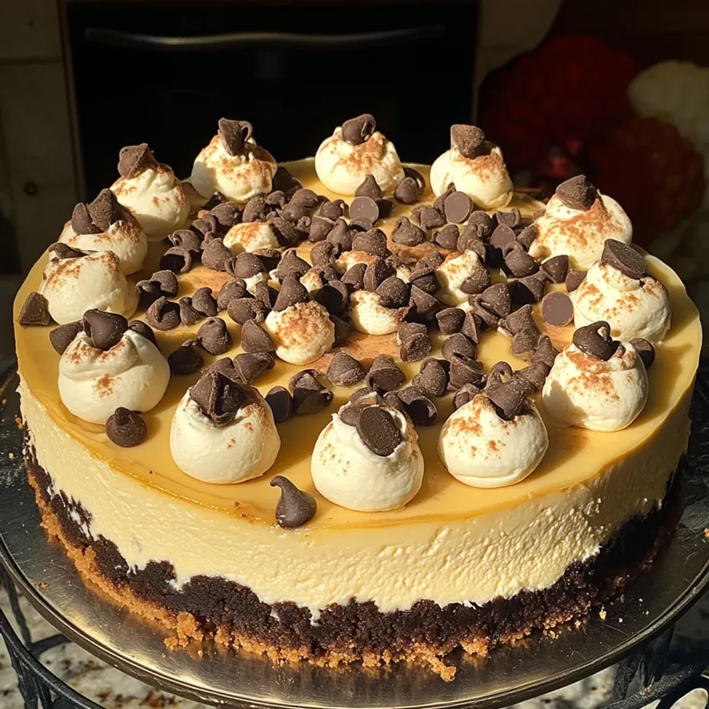 Decadent Chocolate Chip Cookie Cheesecake