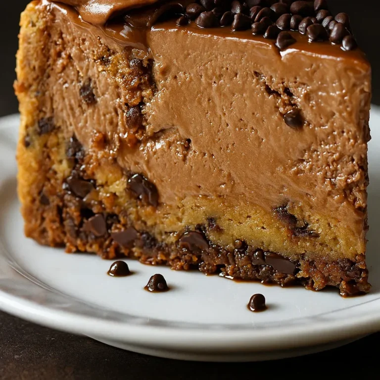 Decadent Chocolate Chip Cookie Cheesecake