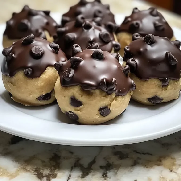 Decadent Chocolate-Covered Edible Cookie Dough Recipe