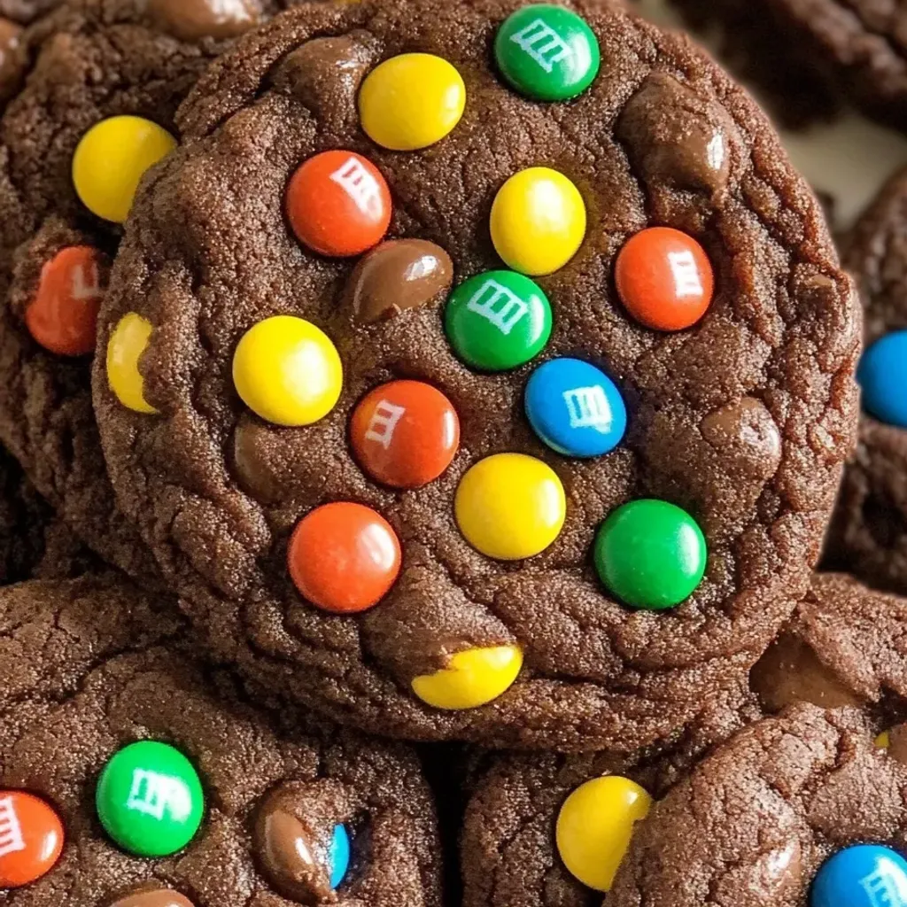 Decadent Chocolate M&M Cookies Recipe