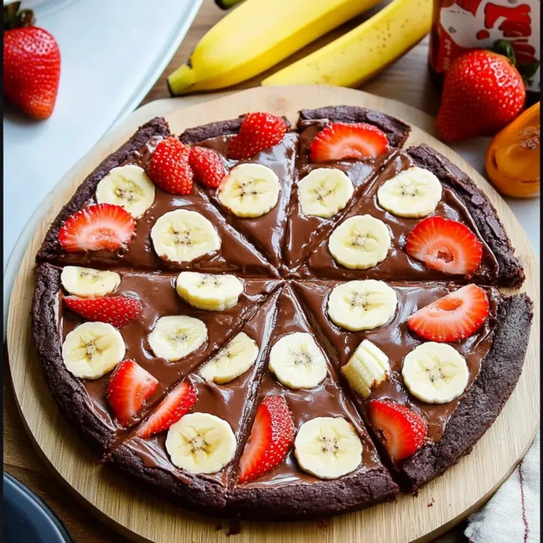 Decadent Chocolate Peanut Butter Brownie Pizza Recipe