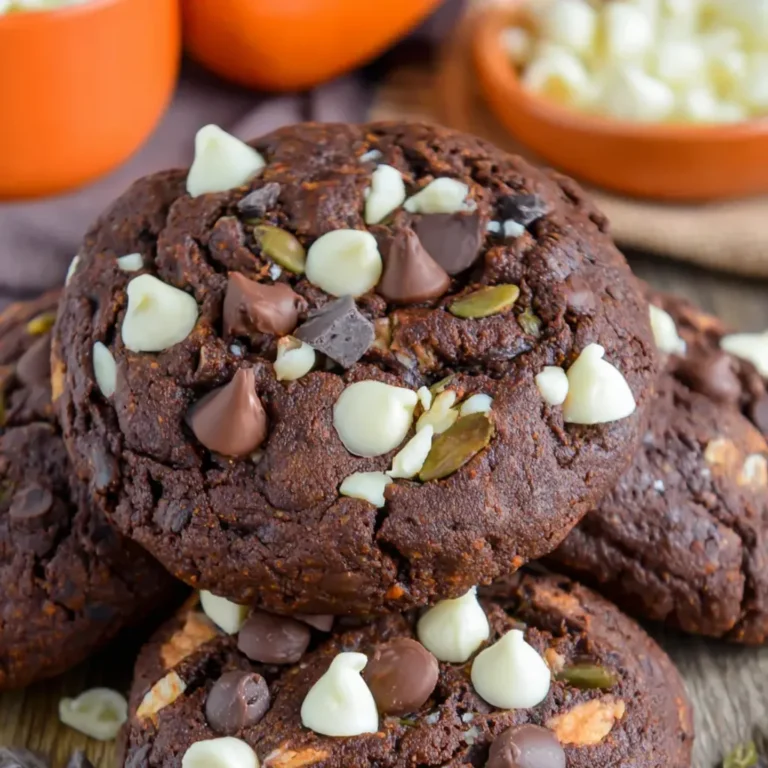 Decadent Chocolate Pumpkin Cookies