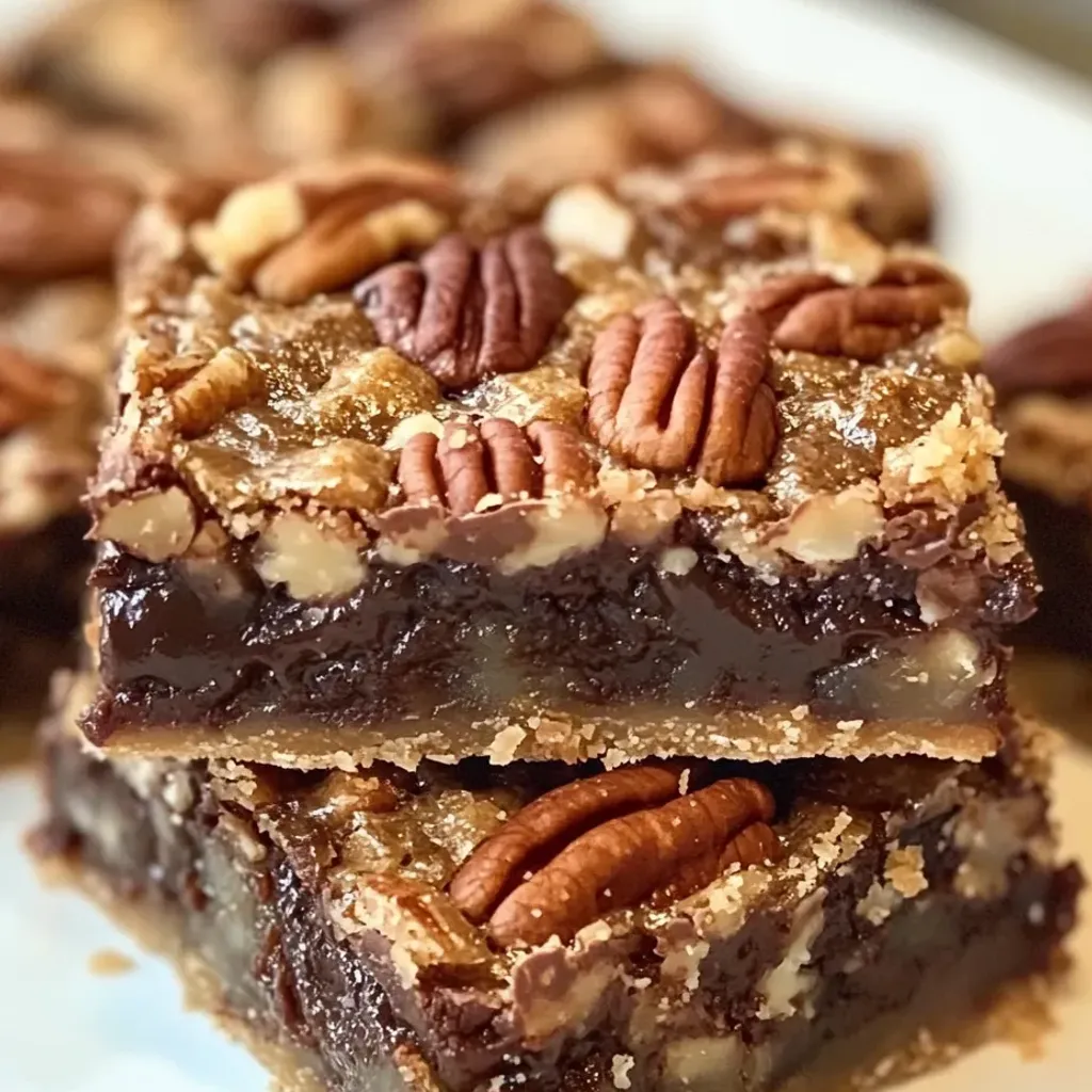 Decadent German Chocolate Pecan Pie Bars