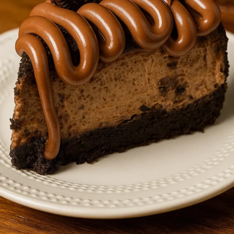 Decadent No Bake Nutella Oreo Cheesecake