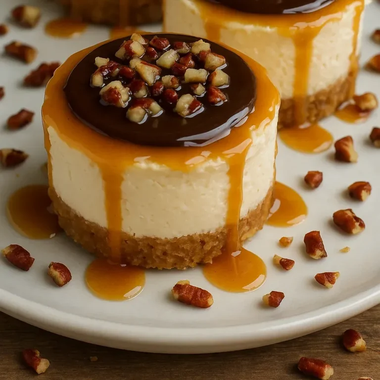 Decadent No Bake Turtle Cheesecakes: Quick and Easy Recipe