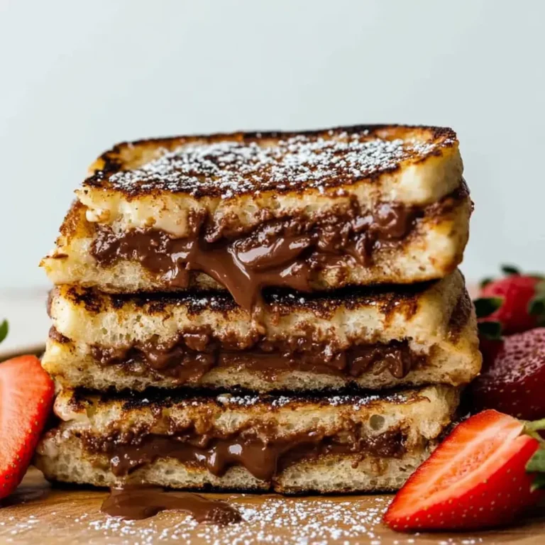 Decadent Nutella Stuffed French Toast