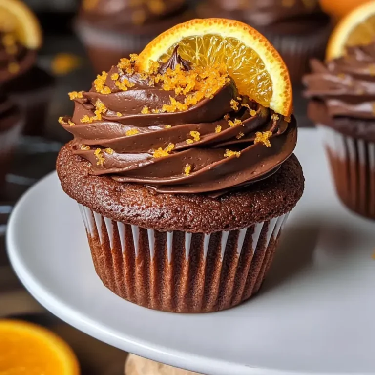 Decadent Orange Chocolate Cupcakes Recipe