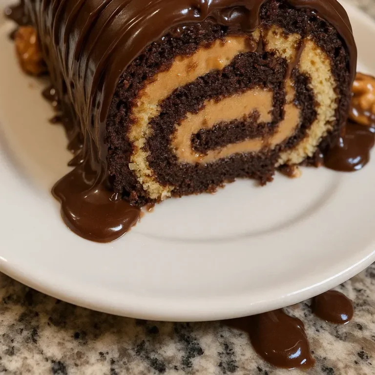 Decadent Peanut Butter Cup Chocolate Roll Recipe