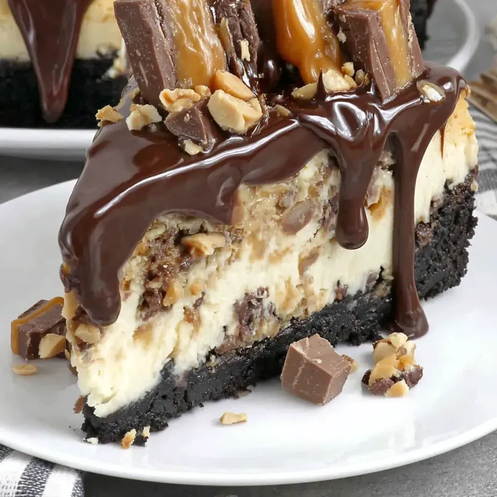 Decadent Peanut Butter Snickers Cheesecake Recipe