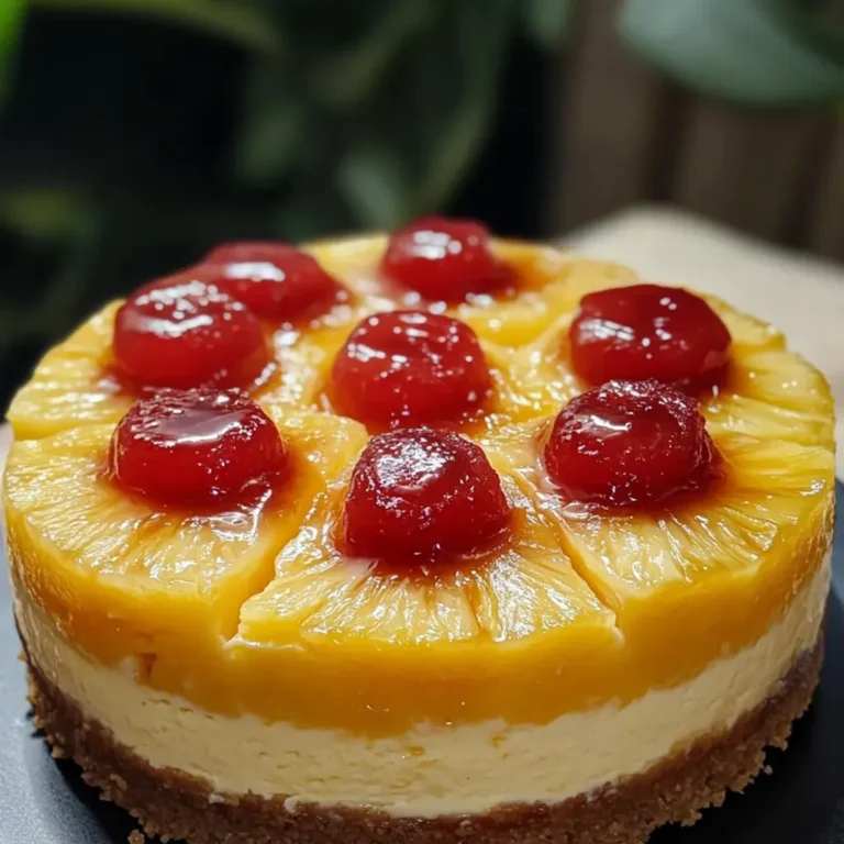 Decadent Pineapple Upside-Down Cheesecake: A Must-Try Dessert Recipe